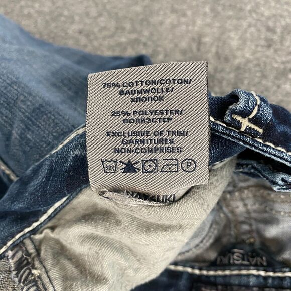 Silver Jeans Womens 27 Blue Natsuki Mid Rise Bootcut Ladies Casual Western Ranch - Picture 7 of 10